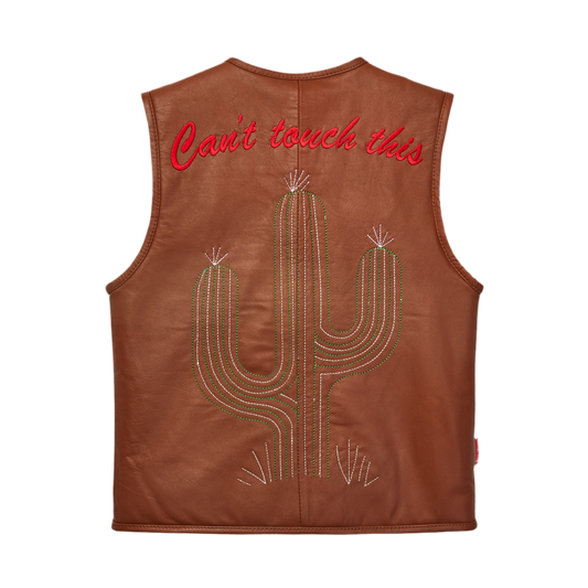 Can't Touch This Leather Vest