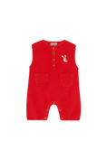 Load image into Gallery viewer, Red Corduroy Baby Romper