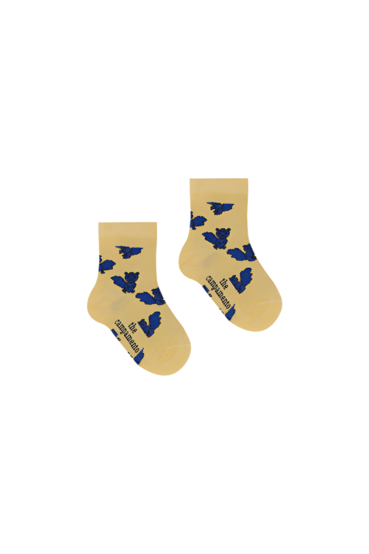 Blue Squirrels Baby Socks