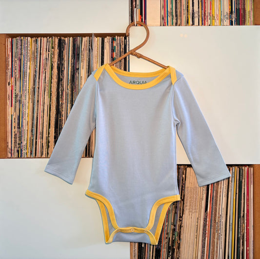 Long Sleeve Bodysuit in Chambray Blue