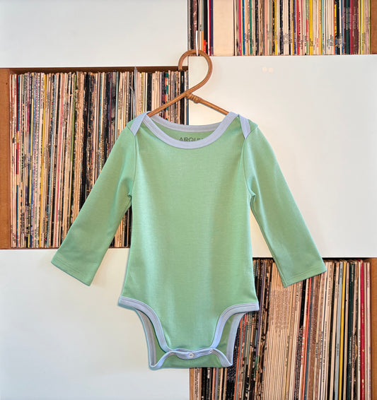 Long Sleeve Bodysuit in Grass Green