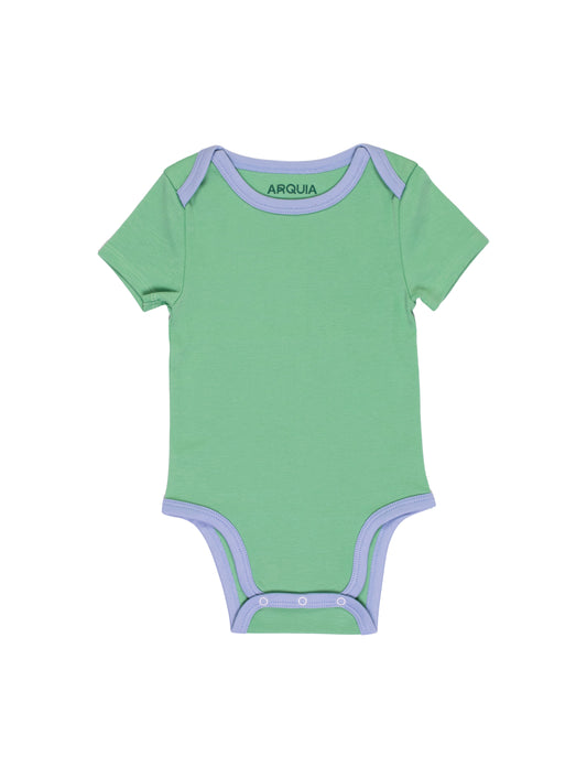 Short Sleeve Onesie in Grass Green