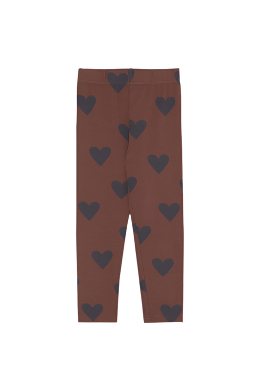 Hearts Brown Leggings