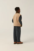 Load image into Gallery viewer, Green and Ecru Teddy Vest