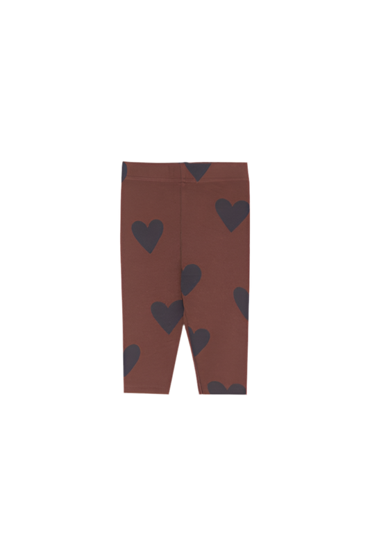 Hearts Brown Baby Leggings