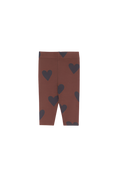 Load image into Gallery viewer, Hearts Brown Baby Leggings