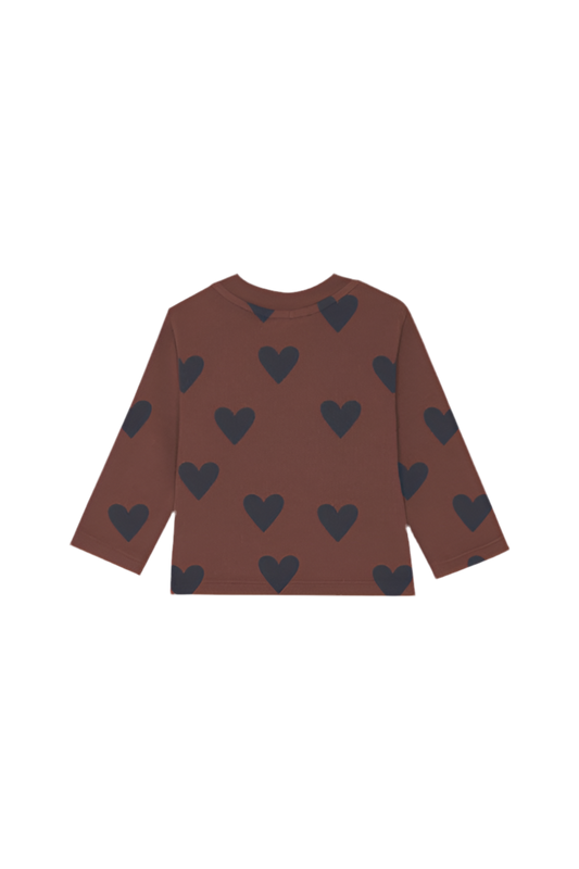Hearts Brown Baby Tshirt