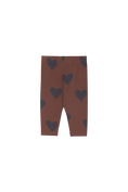 Load image into Gallery viewer, Hearts Brown Baby Leggings