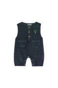 Load image into Gallery viewer, Grey Corduroy Baby Romper