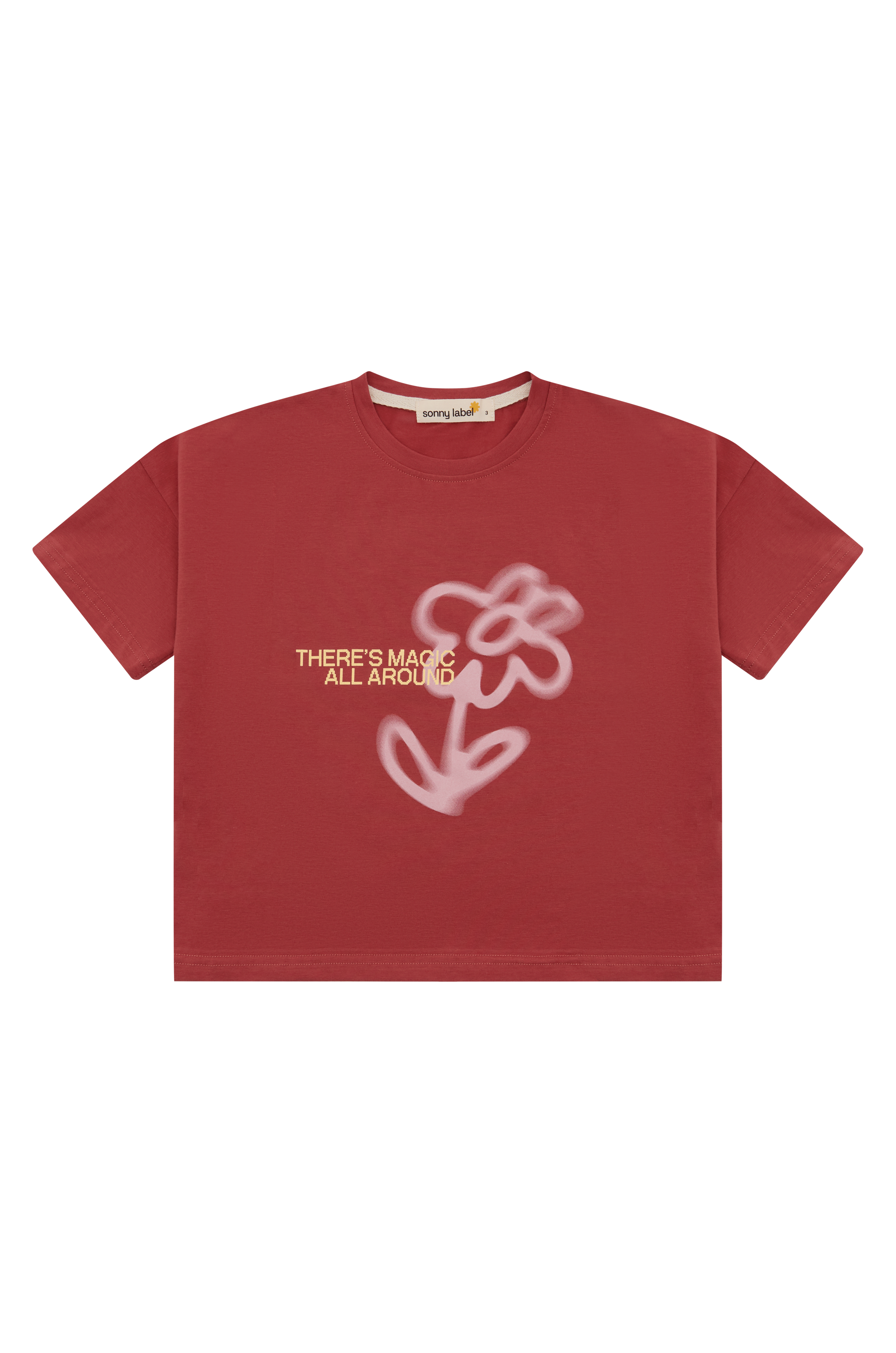 Fleur Tee Burgundy