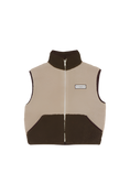 Load image into Gallery viewer, Green and Ecru Teddy Vest
