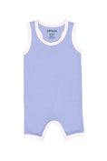 Load image into Gallery viewer, Sleeveless Summer Onesie in Chambray Blue

