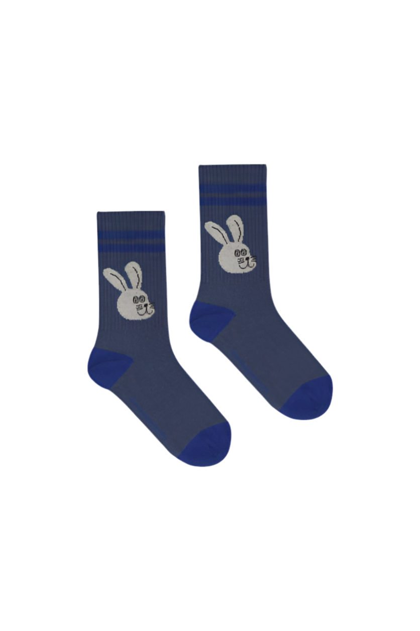 Rabbit Blue Kids Socks