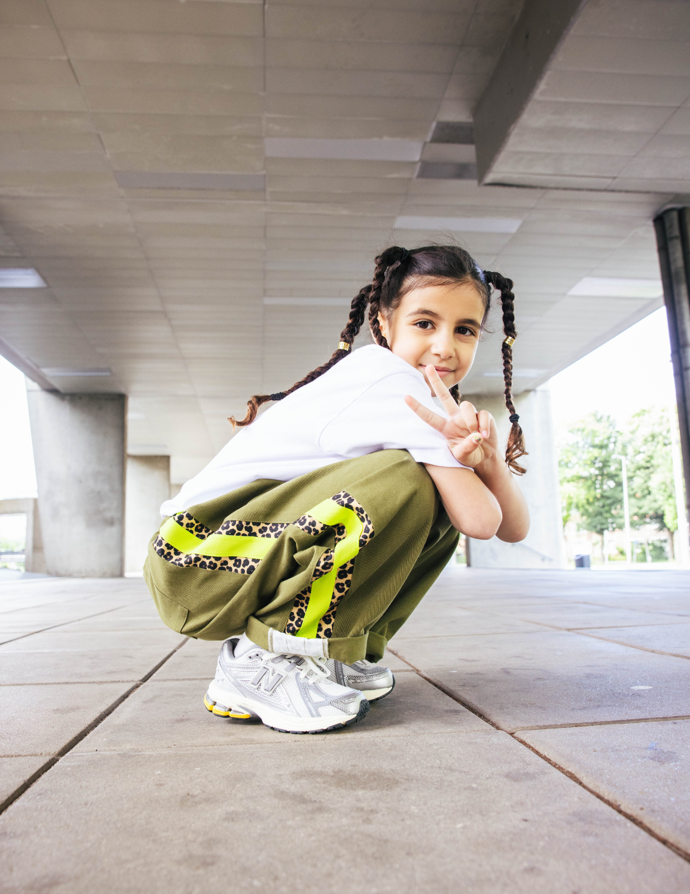 Khaki Balloon Trousers