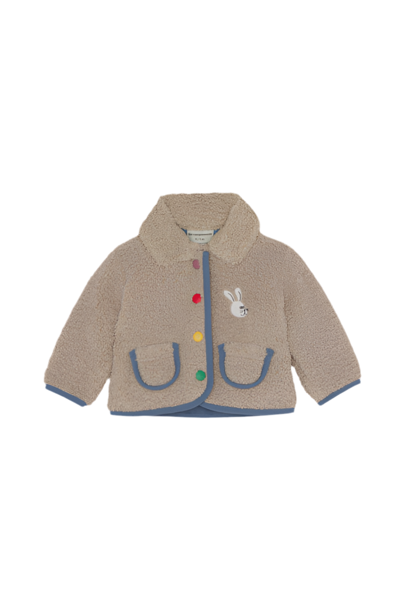 Ecru Teddy Baby Jacket