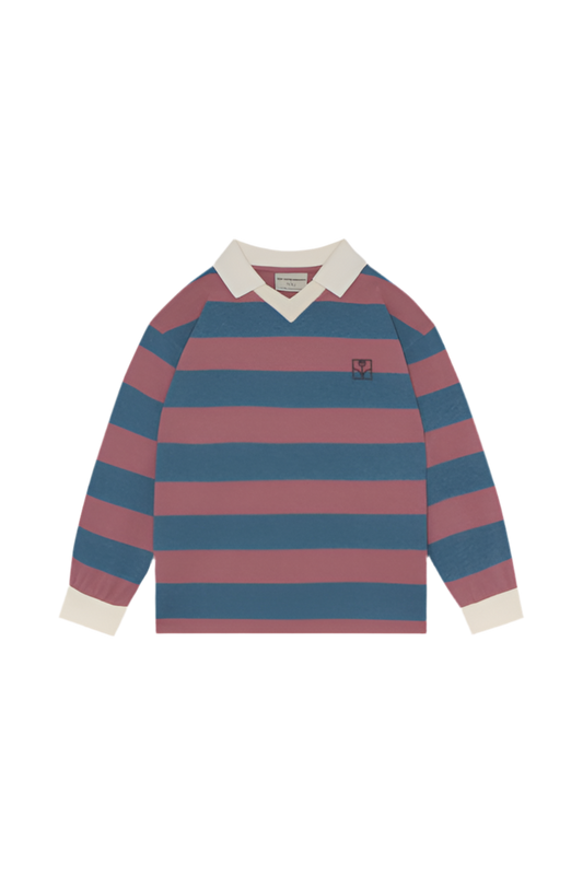 Purple and Blue Stripes Polo