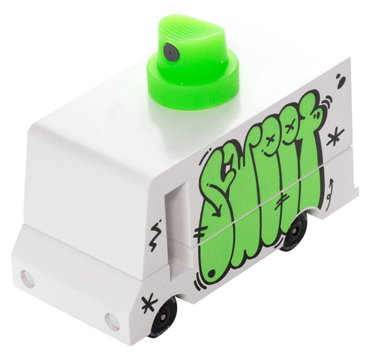 Green Graffiti Van