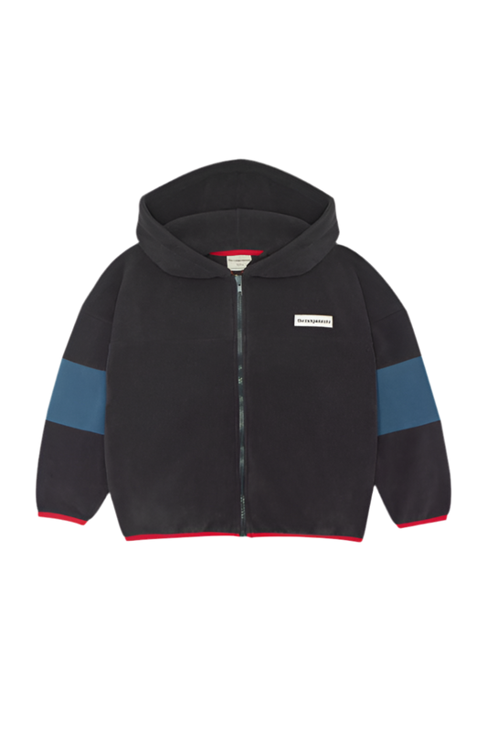 Color Block Polar Zipped Sweatshirt
