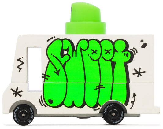 Green Graffiti Van