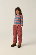 Load image into Gallery viewer, Purple and Blue Stripes Polo
