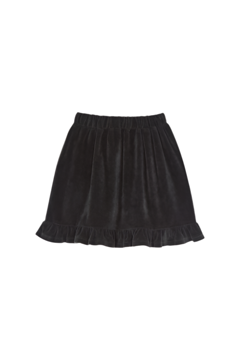 Grey Velour Skirt