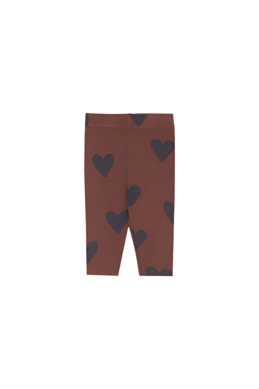 Hearts Brown Baby Leggings