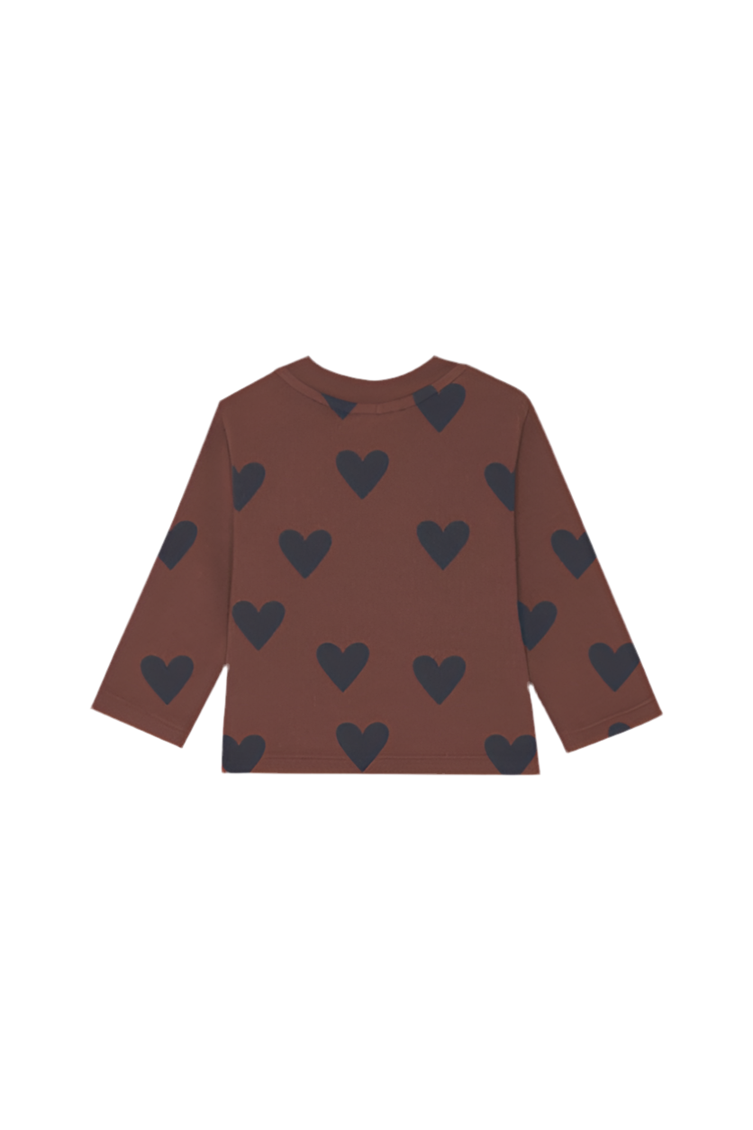 Hearts Brown Baby Tshirt