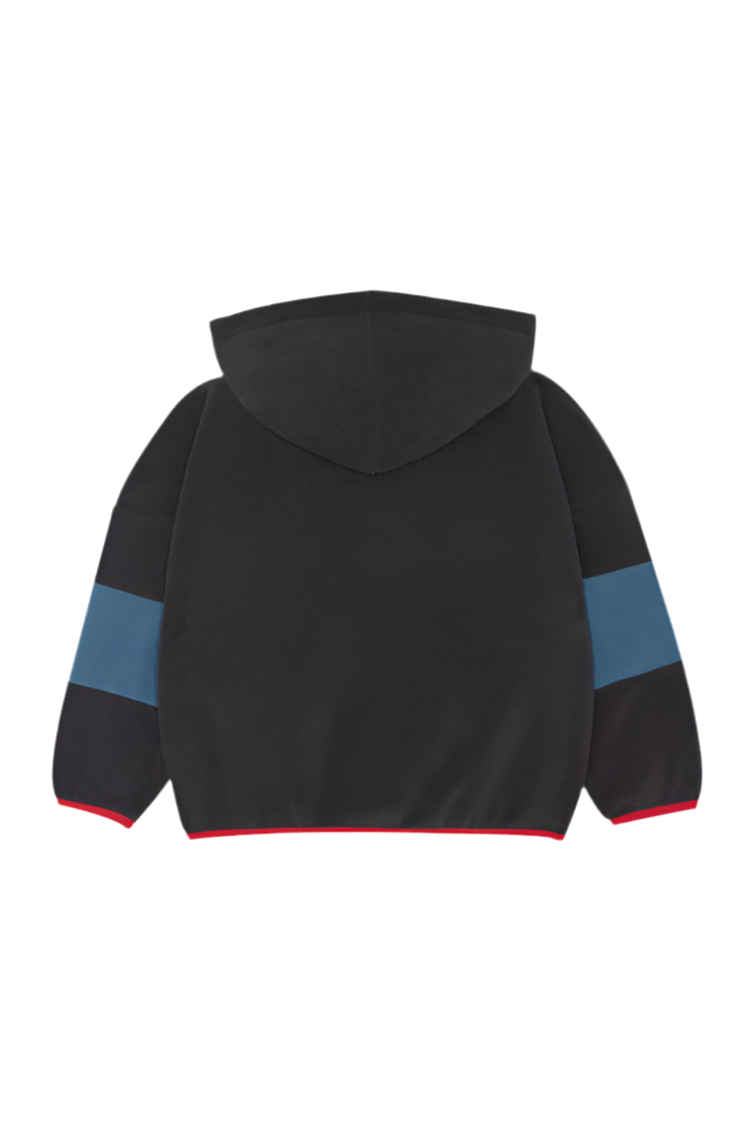Color Block Polar Zipped Sweatshirt