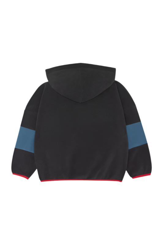 Color Block Polar Zipped Sweatshirt