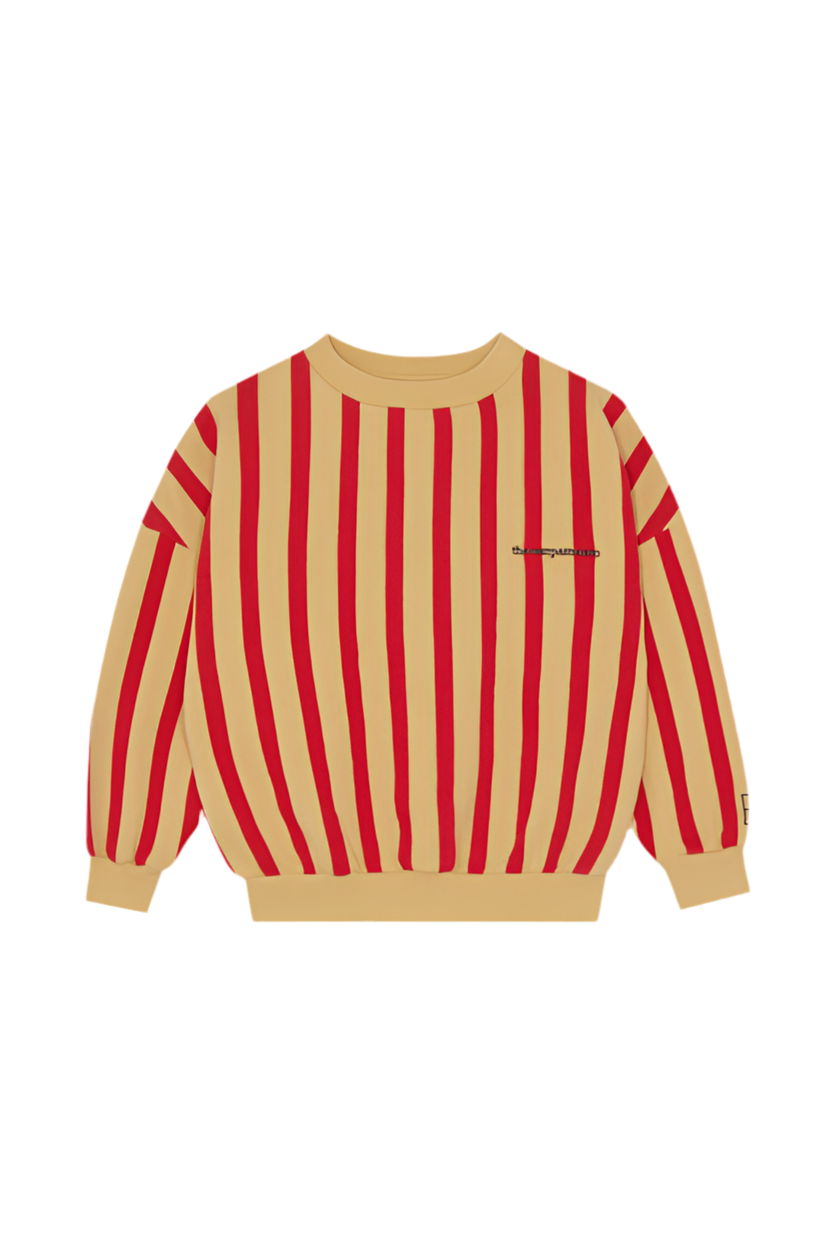 Red Stripes Sweatshirt