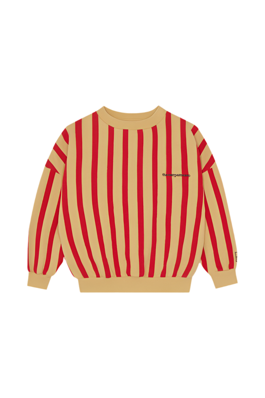 Red Stripes Sweatshirt