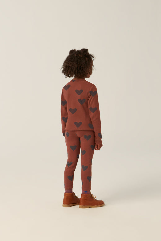 Hearts Brown Leggings