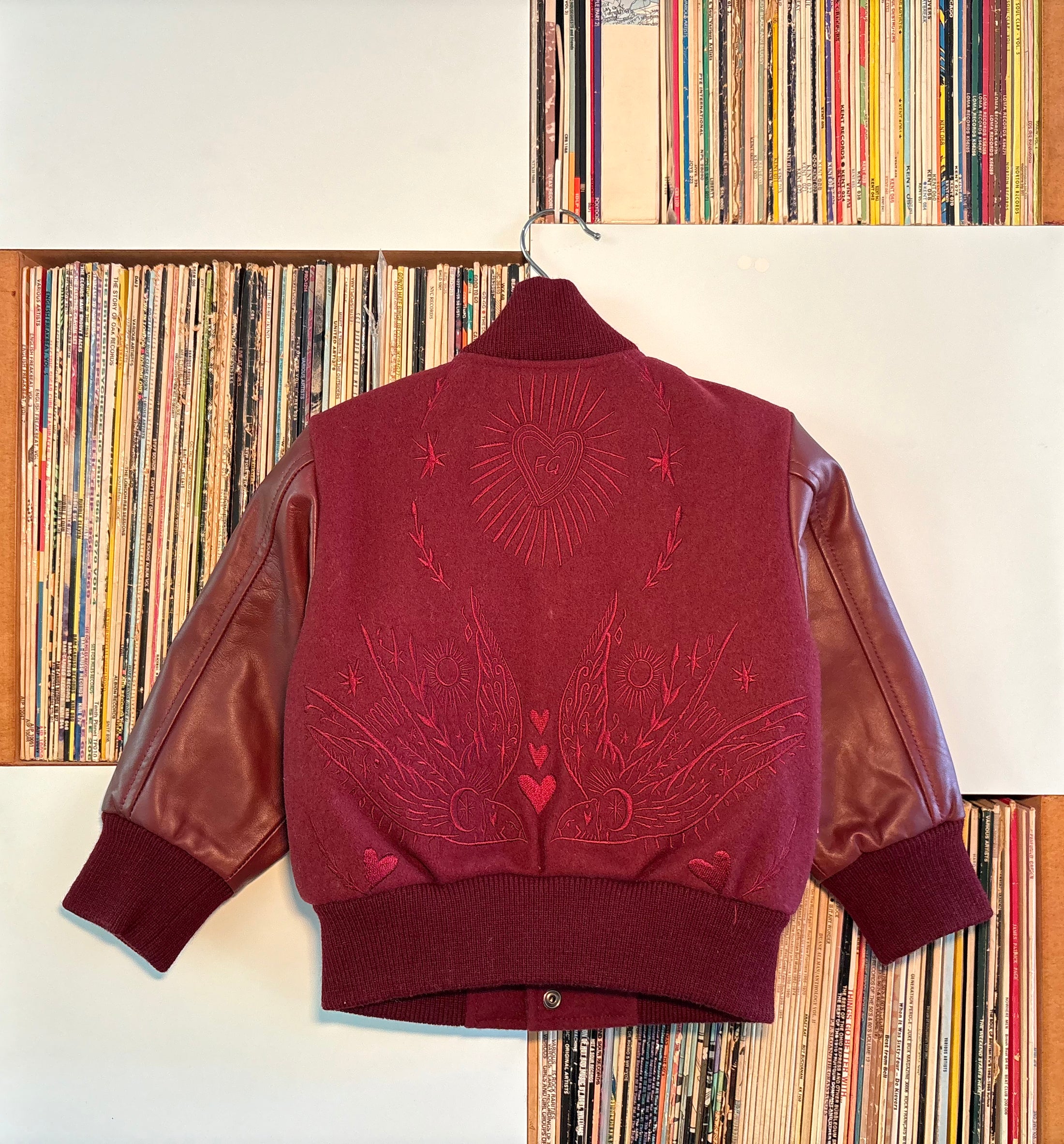 Wild and Free Snap Front Wool and Leather Jacket
