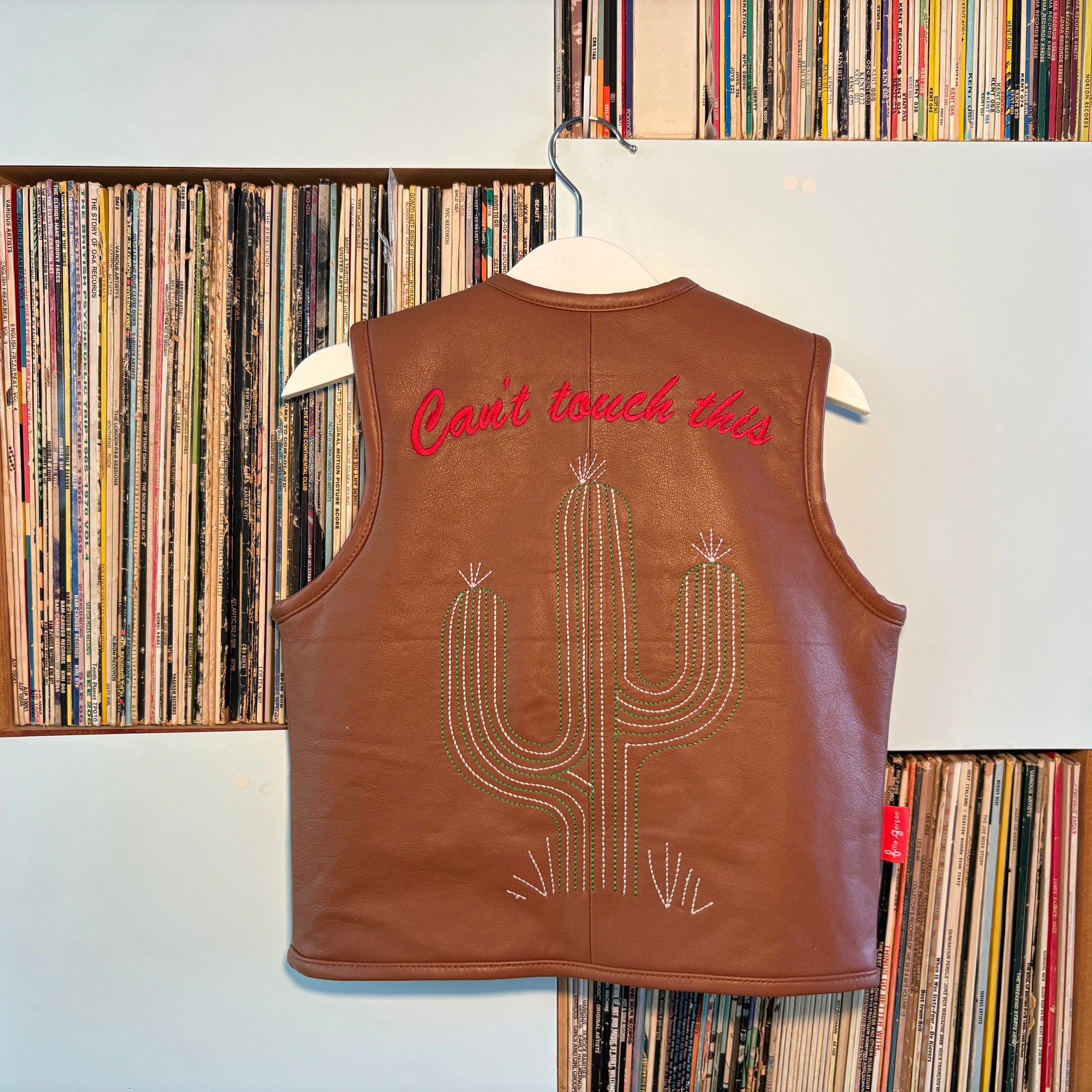 Can't Touch This Leather Vest