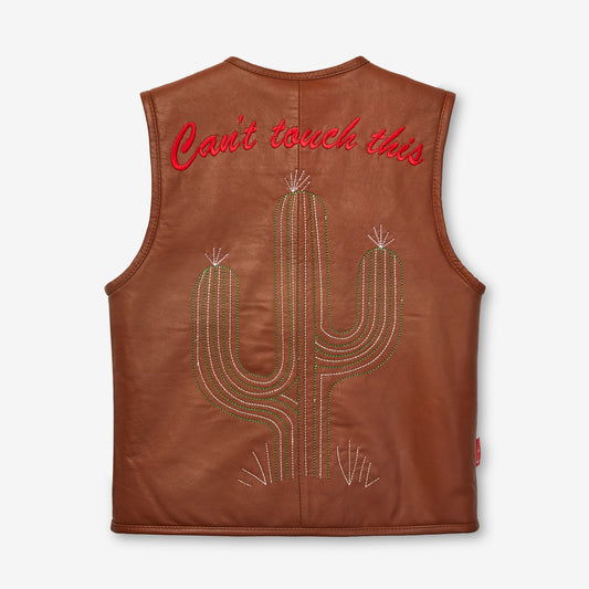 Can't Touch This Leather Vest