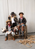 Load image into Gallery viewer, Hold Ya Horses Leather Jacket
