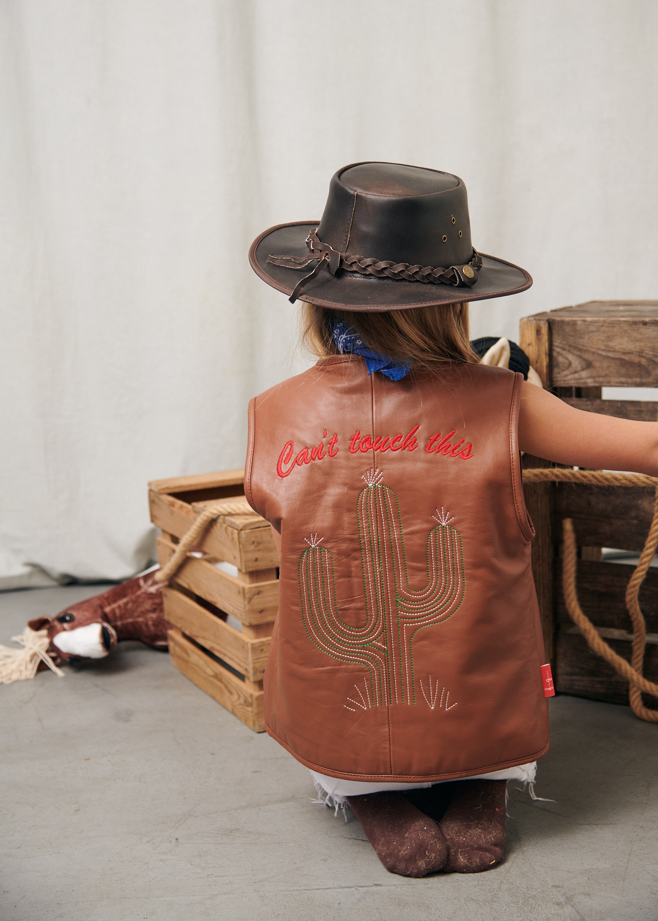Can't Touch This Leather Vest