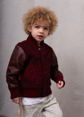 Load image into Gallery viewer, Wild and Free Snap Front Wool and Leather Jacket
