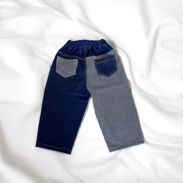 Twirl Pant Stripe Denim