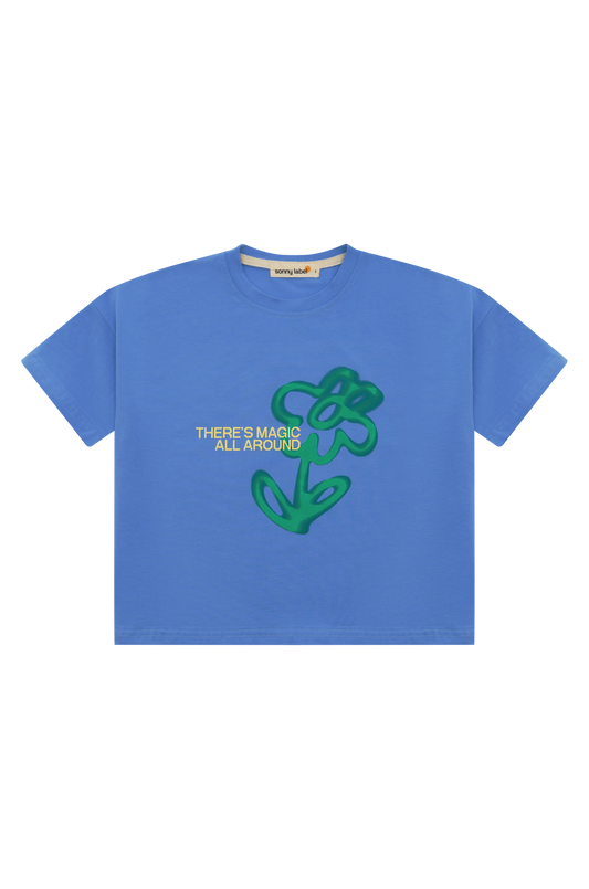Fleur Tee Blue Jay