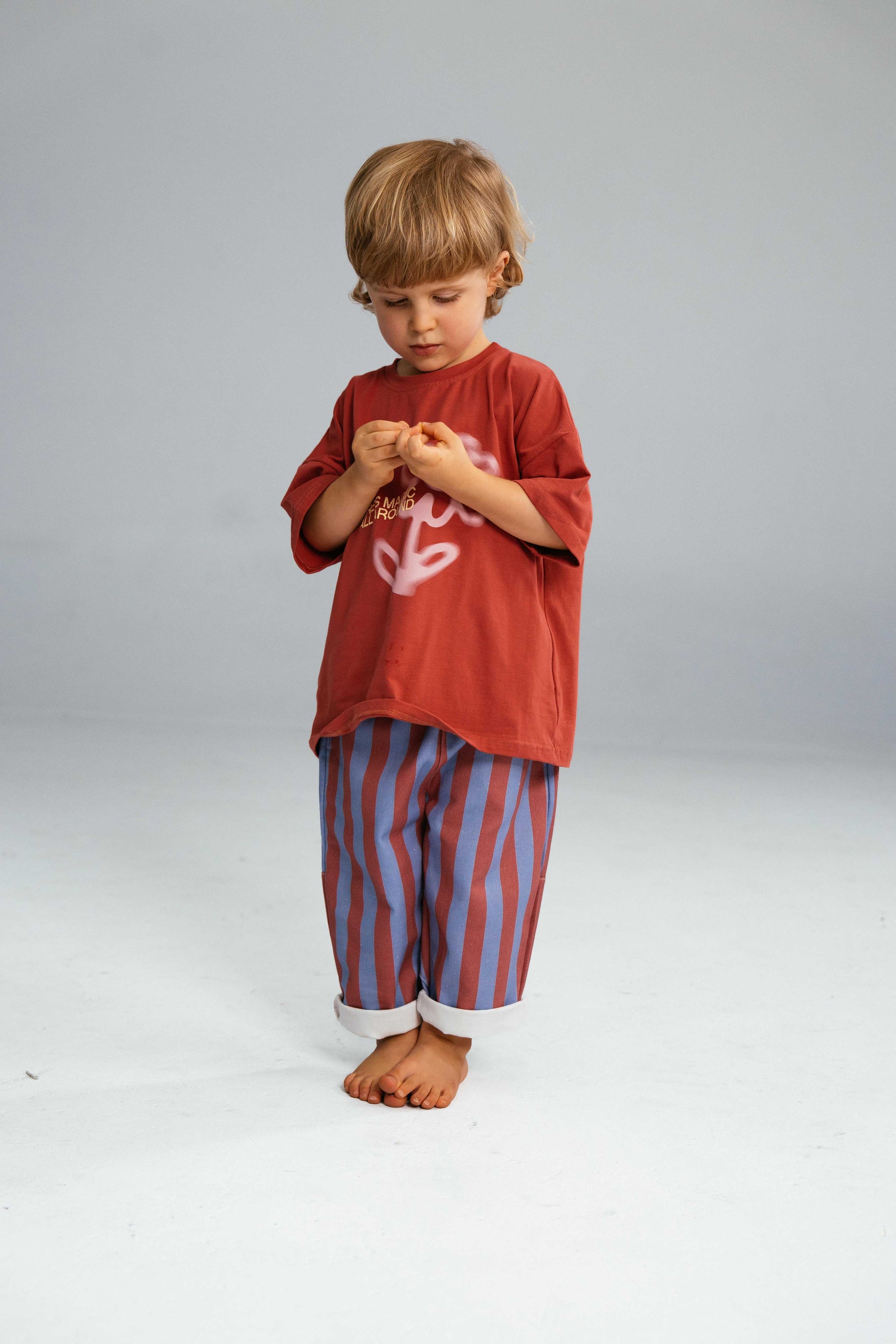 Fleur Tee Burgundy